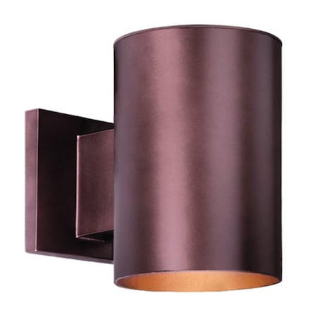 Vaxcel Chiasso Aluminum 1 Light Bronze Dark Sky Cylinder Outdoor Wall Lantern CO-OWD050BZ